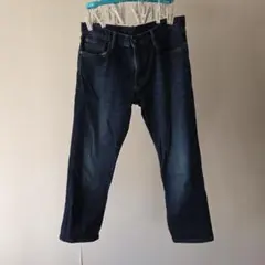 UNIQLO JEANS ダークブルー ストレートデニム