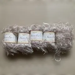 current Shine Fur シルバー　毛糸 30g 約30m 5玉セット