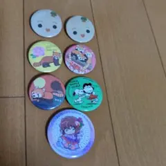 希少 平成レトロ 缶バッジ ハムちゃんプリン こうさぎクレープ ハム