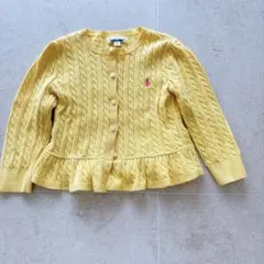Ralph Lauren 24M イエローカーディガン