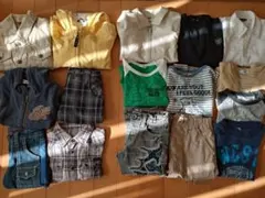 美品多数!!100cm110cm春物16点まとめ売りセット　男の子　古着大量合物