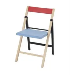 IKEA PS 2026 折りたたみチェア、バーチブルー/ブラックレッドのサムネイル
