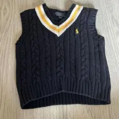 本日値下Polo by Ralph Lauren ケーブルニットベスト 3/3T