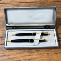 PARKER パーカー ボールペン シャープペン ケース付き ブラック ゴールドのサムネイル
