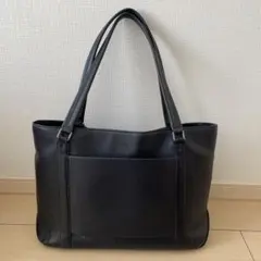 オールド コーチ トートバッグ ビジネス レザー ブラック 9819 - メルカリ
