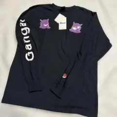 新品　廃盤　ポケモン　ゲンガー　ロンT【長袖】　サイズM 刺繍