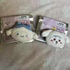 ちいかわ　サンリオ　ヘアクリップ　ハチワレ　シナモロール　2点セット