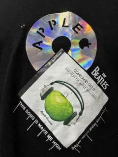 THE BEATLES ビートルズ 半袖 TシャツAppleロゴプリント バンT