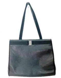 Ferragamoフェラガモ ヴァラリボン バッグ リザード型押レザー 大容量