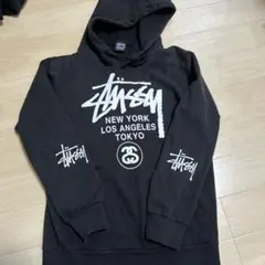 Stüssy ブラック フーディ M