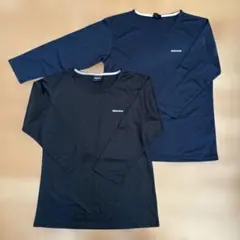 DISCUS ATHLETIC 長袖2枚セット L ネイビー/ブラック 吸汗速乾