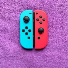 ジョイコン 純正 ネオンブルー ネオンレッド 左右セット c6F-7 【美品】