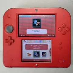 ニンテンドー2DS レッド 本体 ACアダプター・箱付き
