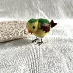 ヴィンテージ　シュタイフ　ポンポンバードマスコット　鳥　小鳥　ウールバードのサムネイル