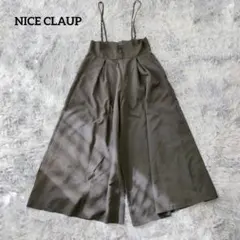 【訳あり】ナイスクラップ サロペット ワイドパンツ ブラック Fのサムネイル