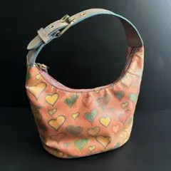 【レア】Dooney & Bourke ハート柄 ハンドバッグ　ピンクのサムネイル