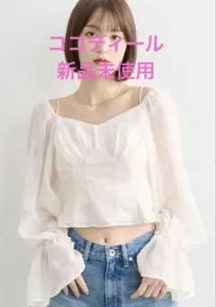 ココディール COCO DEAL ダブルフェイスツイードラップキュロット