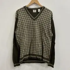 【R686】 GAP ニット セーター サイズXL ブラウン 茶
