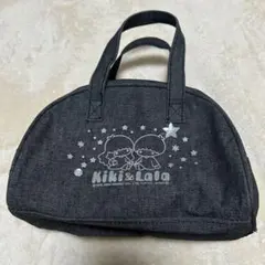 平成レトロ　リトルツインスターズ　キキララ　デニムミニボストンバッグ