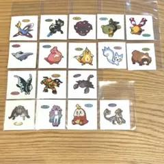 【シンオウ地方以降】ポケモンパンシール　デコキャラシール　17枚セット販売