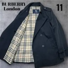 特価♡ バーバリー ロンドン トレンチコート ブラック ノバチェック ダブル 黒