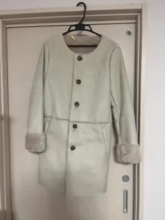 rope picnic ノーカラーコート　アイボリー　ベージュ