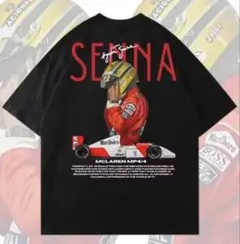 アイルトンセナ　セニーニャ　Lサイズ　ブラジル製　Tシャツ　極美品 アイルトン・セナ エクストリーム オーバーサイズ セニーニャ