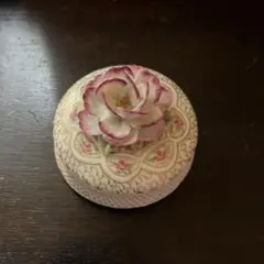 【海外アンティーク】お花 小物入れ