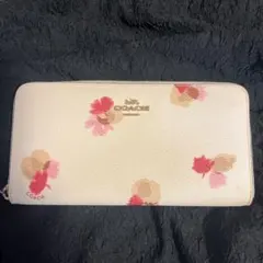 COACH フラワープリント 長財布