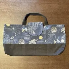 宇宙デザイン　手提げバッグ　レッスンバッグ　ピアニカバッグ　入学　入園のサムネイル