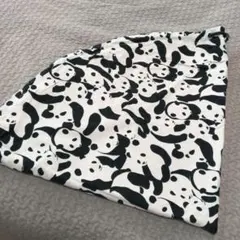 パンダ柄　レゴ　収納バッグ（黄色裏地）