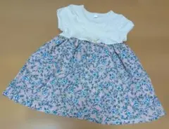 花柄ワンピース　女の子　80cm