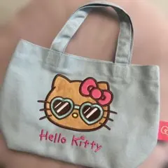 サンリオ 日焼け ハローキティ ランチバッグ トートバッグ ミント サングラス