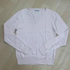Spick&Span スピックアンドスパン 薄いピンク Vネック 長袖ニット
