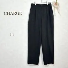 【チャージ】パンツ　スラックス サイズ11 ダークグレー　毛30% きれい