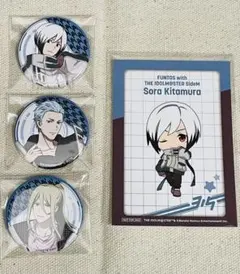 SideM ファントエス　缶バッジ　北村空楽　葛之葉雨彦　コロンクリス