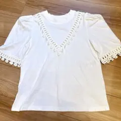 See By Chloe ホワイト Vネック 半袖シャツのサムネイル