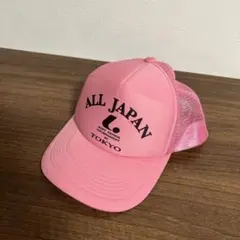 ALL JAPAN ソフトテニス メッシュキャップ ピンク