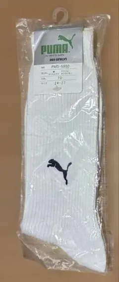 未使用 PUMA 靴下 24-27cm ホワイト ソックス プーマ ソックス