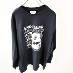 【チャオパニックティピー】男女兼用 長袖カットソー M 黒 KU731