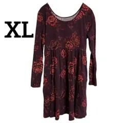 OLD NAVY 花柄長袖ワンピース XL