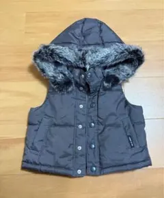 COMME CA ISM グレー ダウンベスト 90