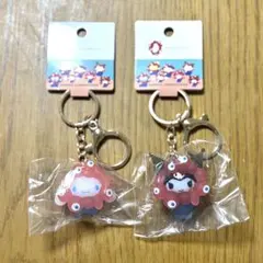 サンリオミャクミャク　立体キーホルダー　クリア　クロミ　シナモン　万博　EXPO