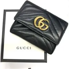 GUCCI GGマーモント　三つ折り財布　474802