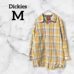Dickies チェックシャツ Mサイズ オレンジ