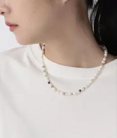 LOWRYSFARM タンスイパールビーズネックレス　954902 グリーン