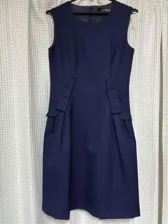 【美品】ストロベリーフィールズ　ノースリーブAラインワンピース　ドレス　膝丈