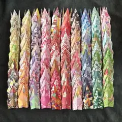 折り鶴⑤100羽　100種　7.5cm 折り鶴シャワー　和柄　結婚式等　装飾