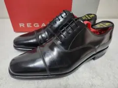 【極美品】REGAL　リーガル　ストレートチップ　内羽根　黒