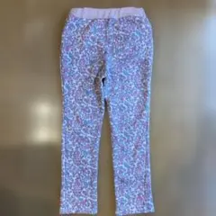 セラフ　裏起毛パンツ　花柄　120cm